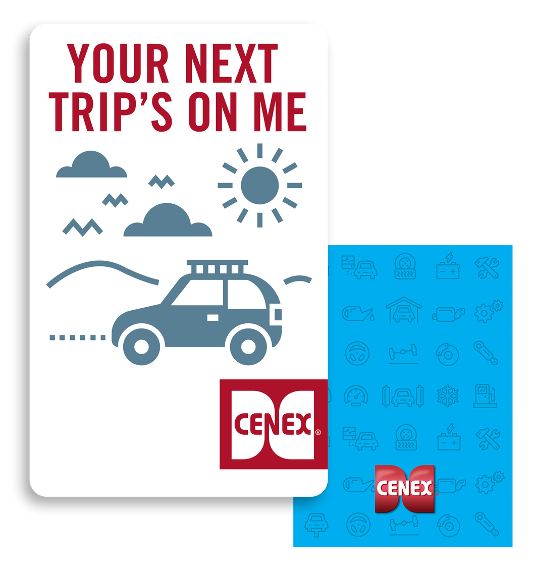 Next Trip On Me Gift Cards (20/pack)