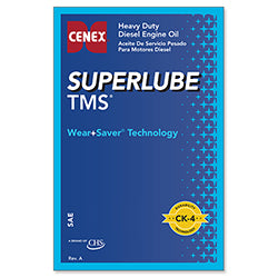 Superlube TMS® Tank Label in Quart Size