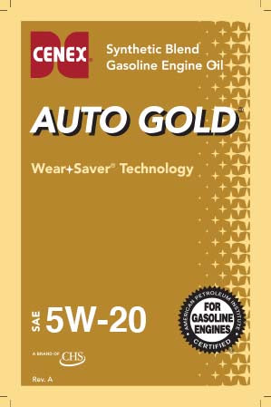 Auto Gold® Tank Label in Quart Size