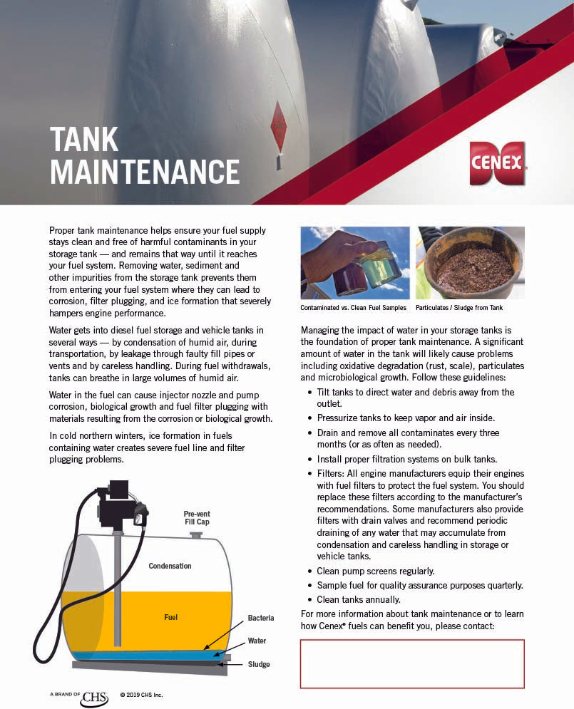 RoadmasterXL Tank Maintenance Flyer