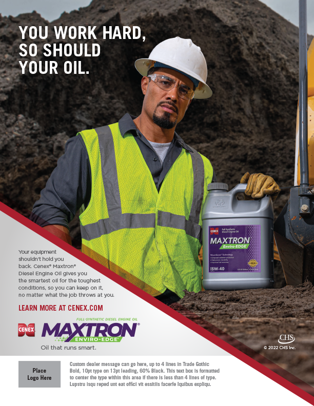 Maxtron Enviro-EDGE Construction Close Up Print Ad